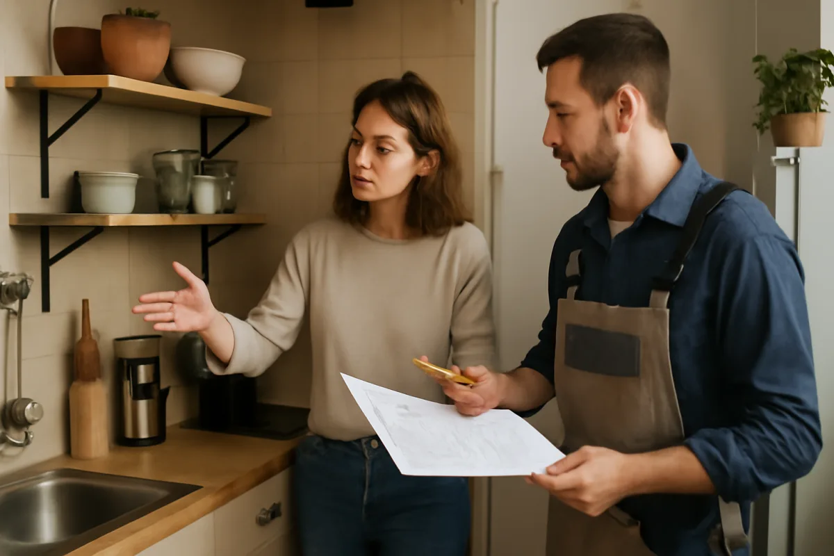 Consulenza per riorganizzare una cucina piccola: soluzioni artigianali che sfruttano ogni centimetro